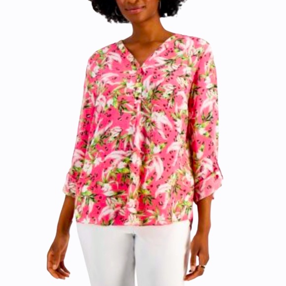 Anne Carson 100% Rayon Women’s Top-Blouse - S - Picture 11 of 15